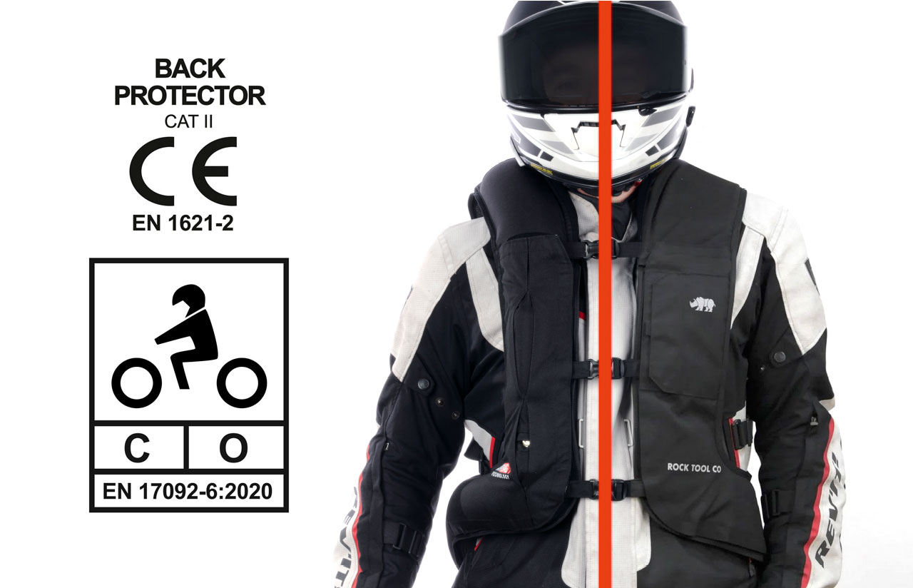 zonas protegidas chaleco airbag moto cuello espalda pecho